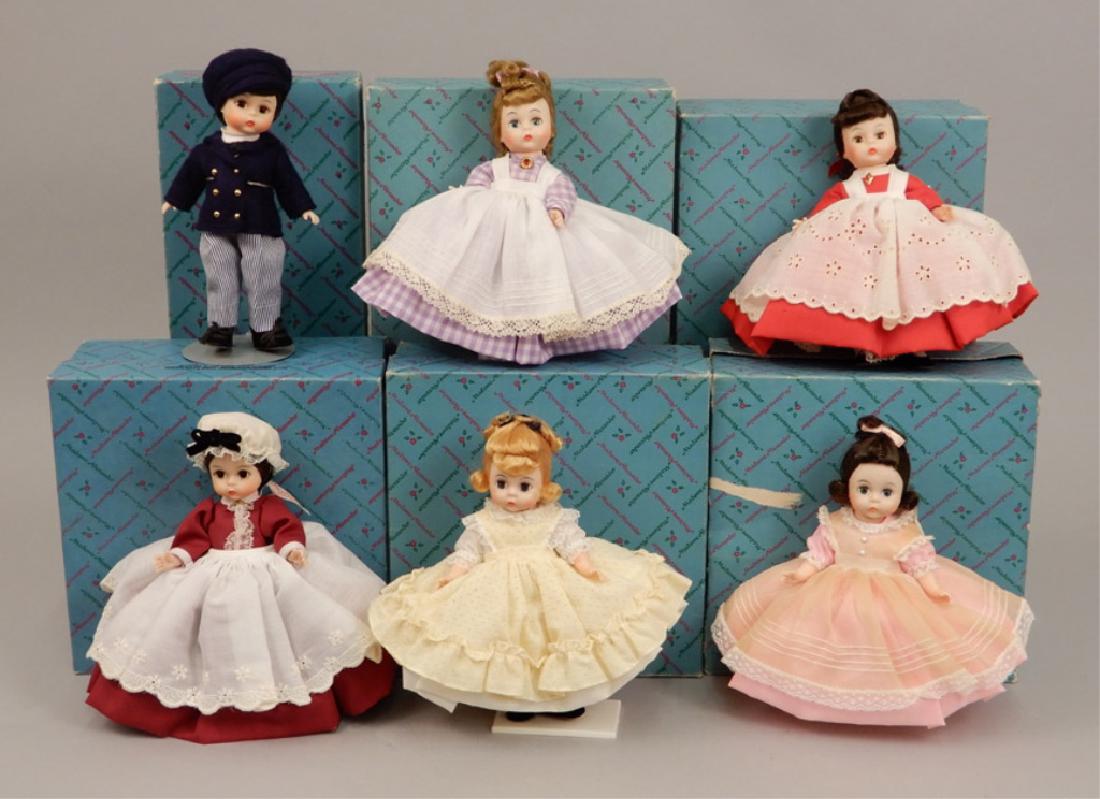 Six Madame Alexander Little Women dolls in boxes (1 of 7)