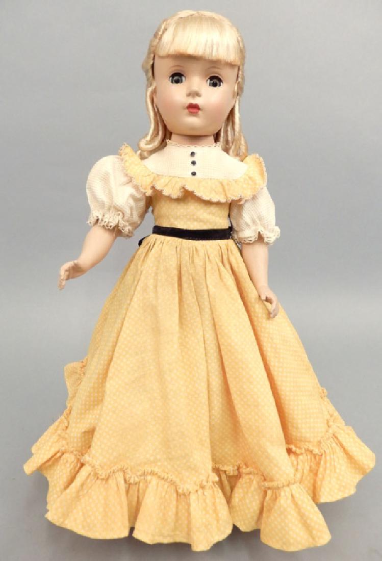 1950's Madame Alexander Little Women Amy Loop Curl doll: 1950's Madame Alexander Little Women Amy doll, Loop Curl, hard plastic, wearing original tagged dress, near mint condition, 14" tall