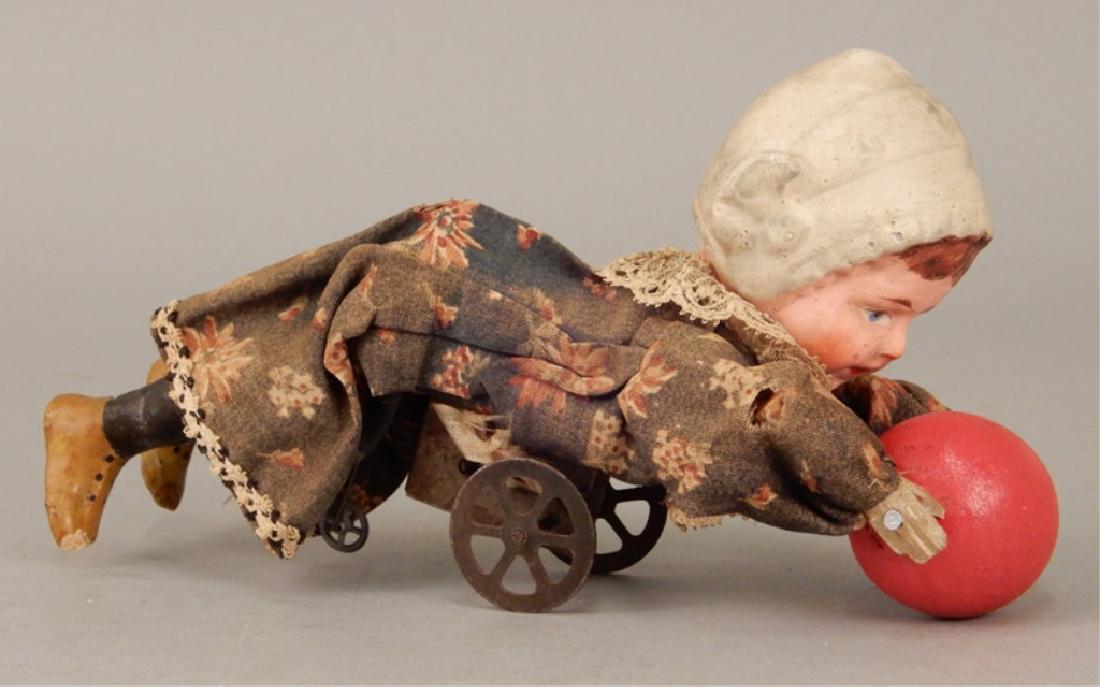 Antique crawling baby (1 of 6)