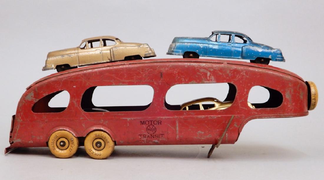 Marx Motor Transit pressed steel trailer and four (1 of 10)