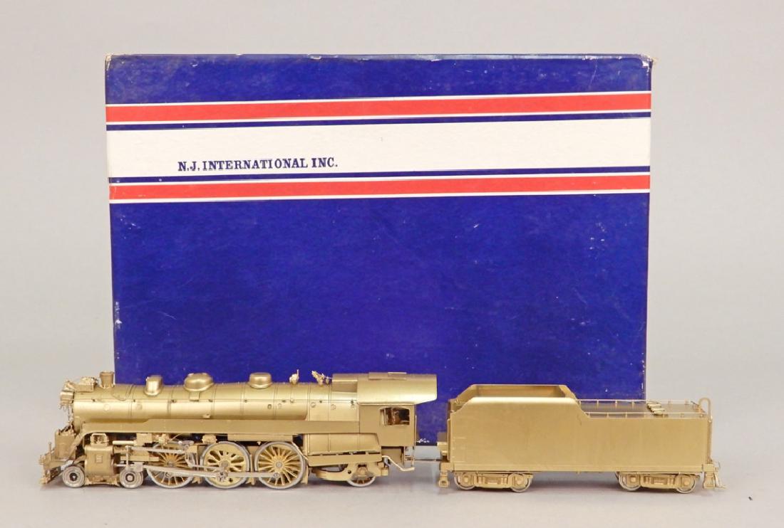 NJ Custom Brass Reading Lines Class G-3, 4-6-2 in: NJ Custom Brass Reading Lines Class G-3, 4-6-2 in original box, brass engine and tender, Cat. No. ST-891, looks new in box, Korea, box measures 11 1/4" x 8 1/4" x 3"