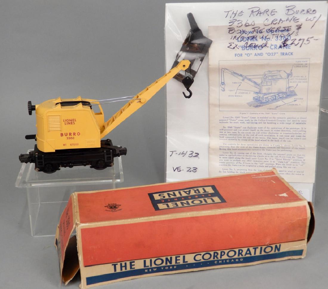 Lionel No. 3360 Operating Burro Crane in original box (1 of 4)