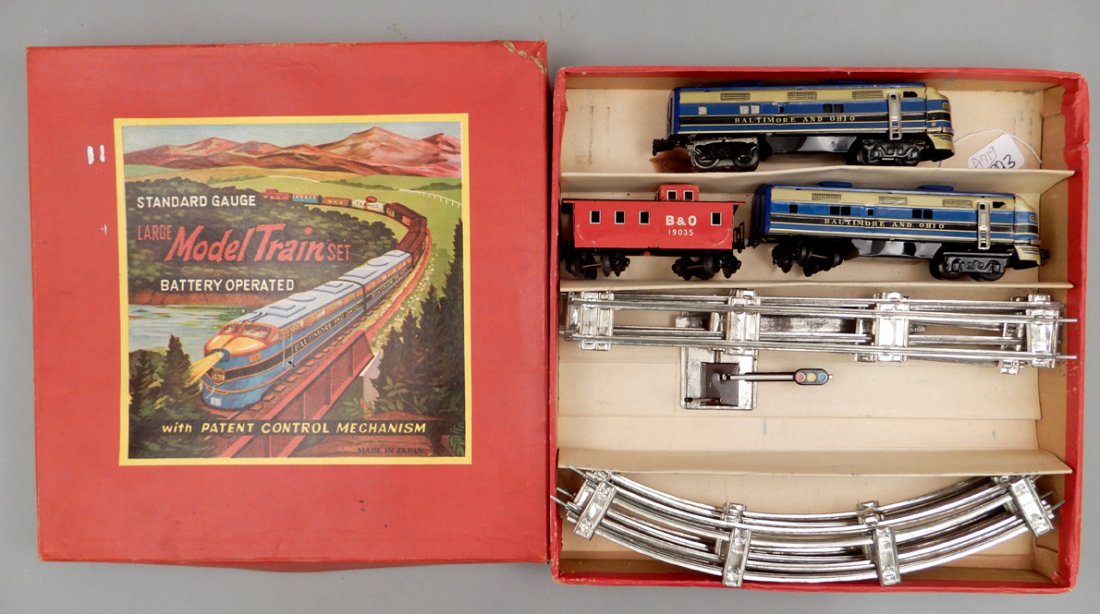 Battery Operated Model Train Set in original box (1 of 6)
