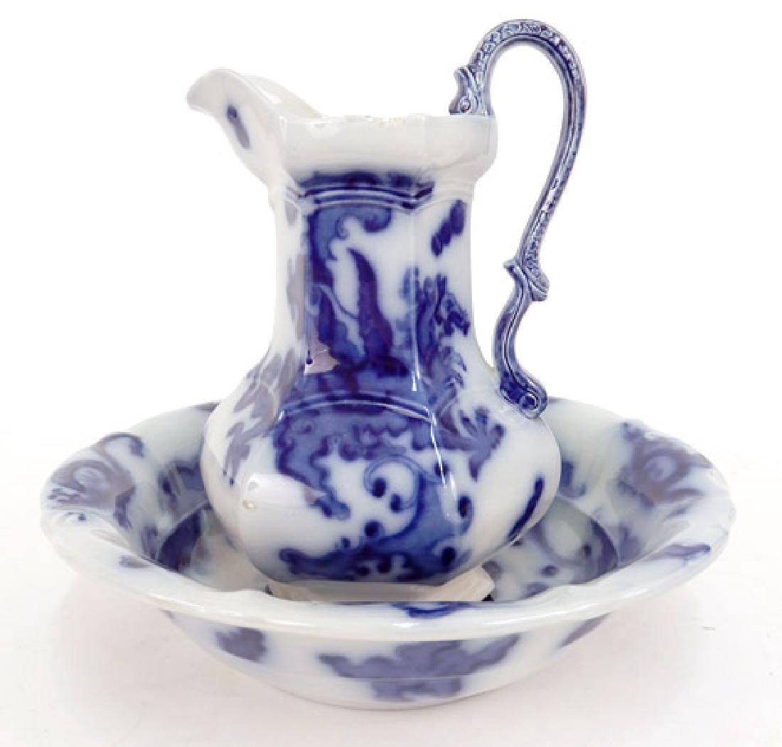 Mason's Ironstone pitcher and wash bowl