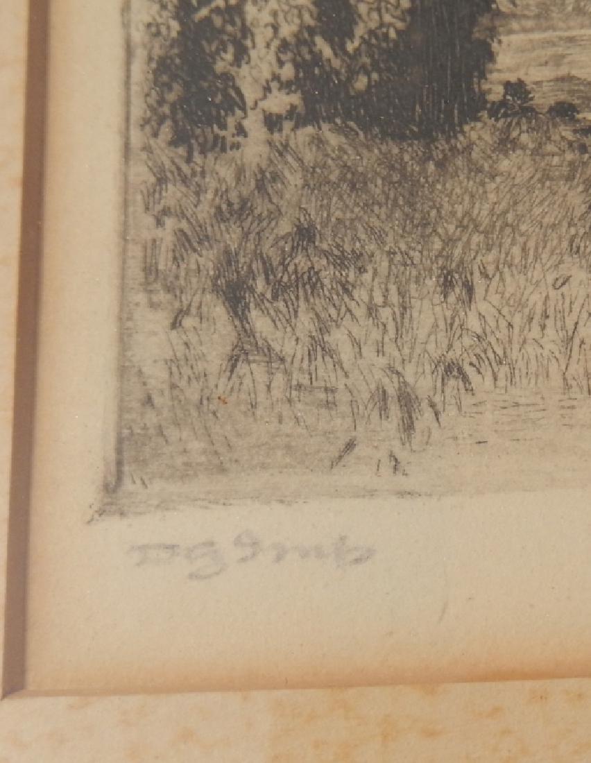 Daniel Garber etching on paper - 5