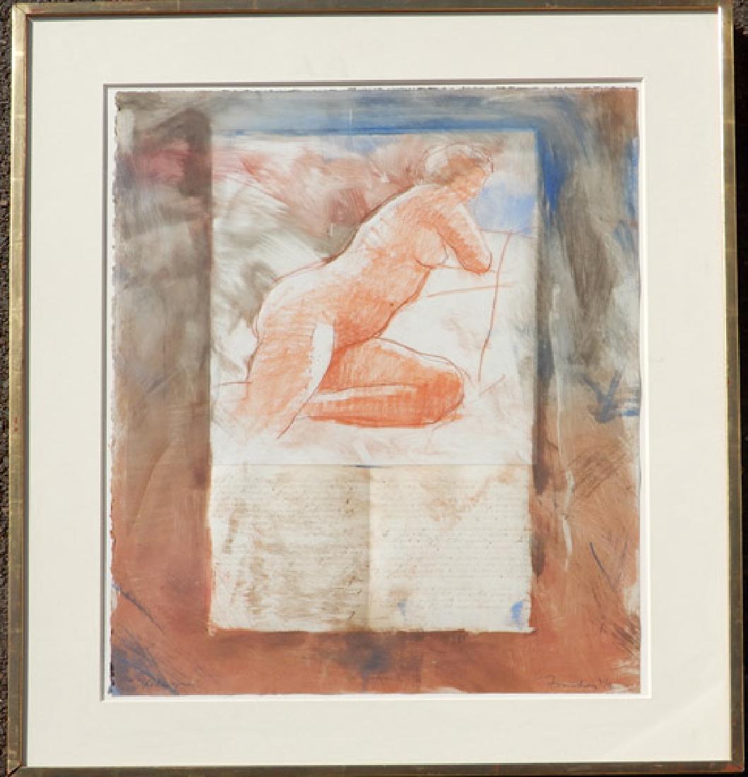(John) Fincher mixed medium on paper: (John) Fincher mixed medium on paper