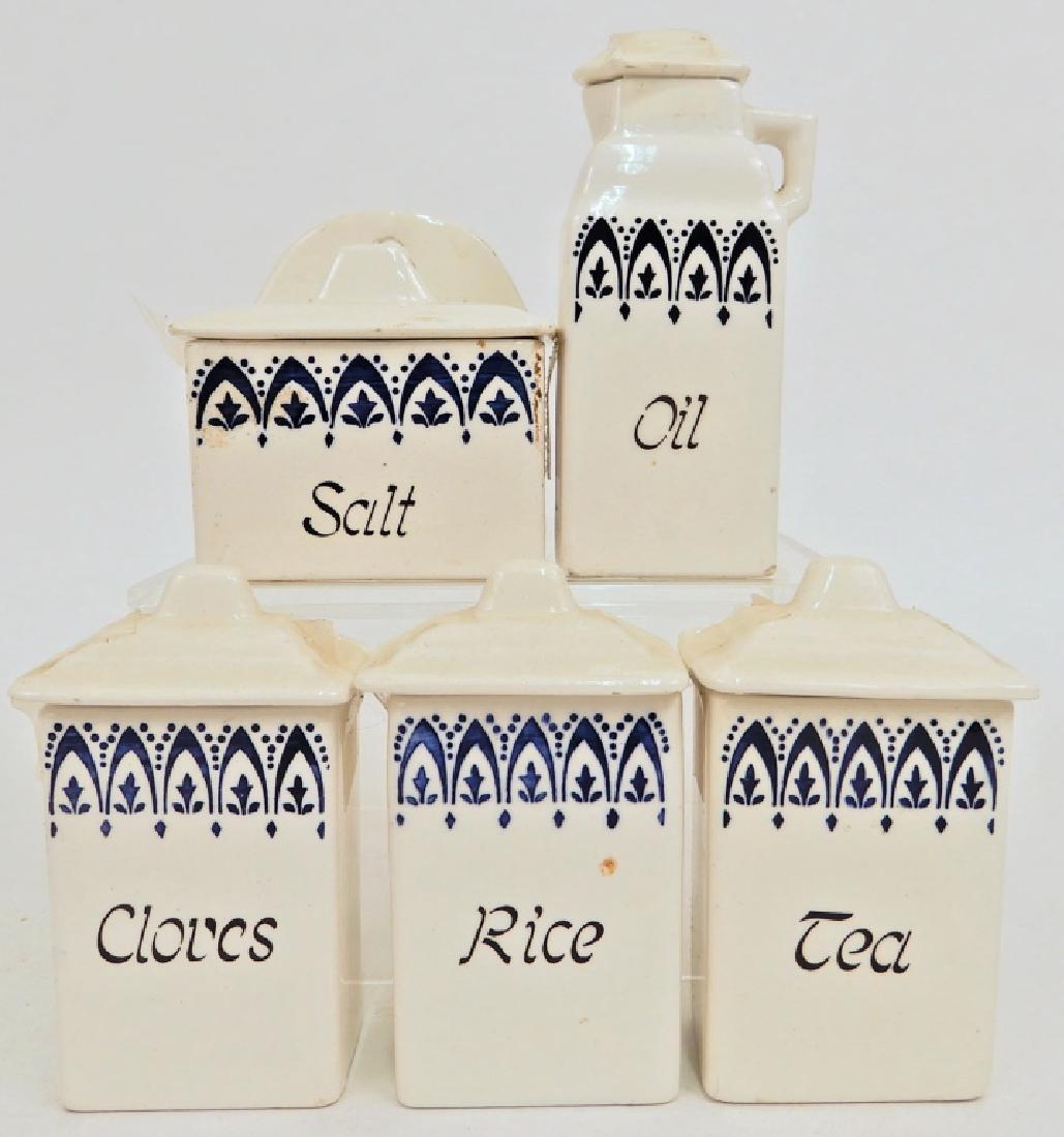 German porcelain miniature canister set (1 of 5)