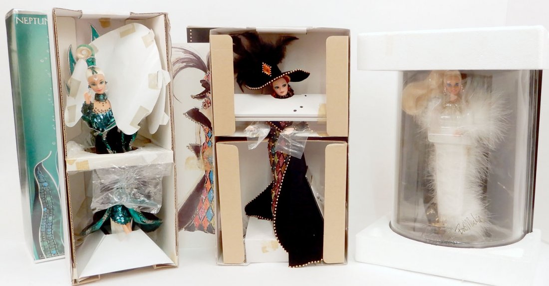 Three Bob Mackie Barbie dolls in original boxes (1 of 8)