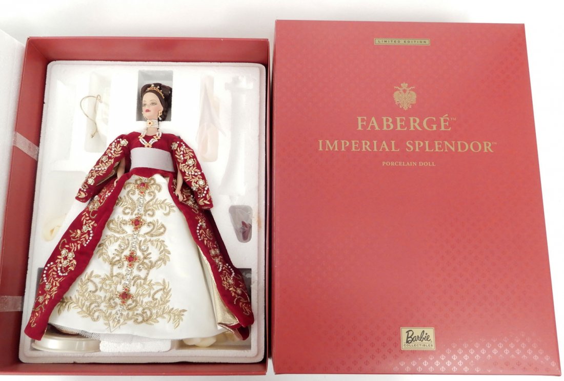 Faberge Imperial Grace Barbie Porcelain Doll In Box
