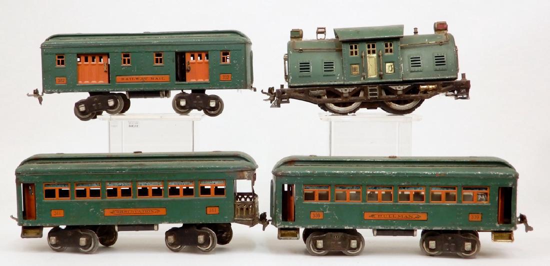 Lionel standard gauge No. 10 engine and three passenger (1 of 6)