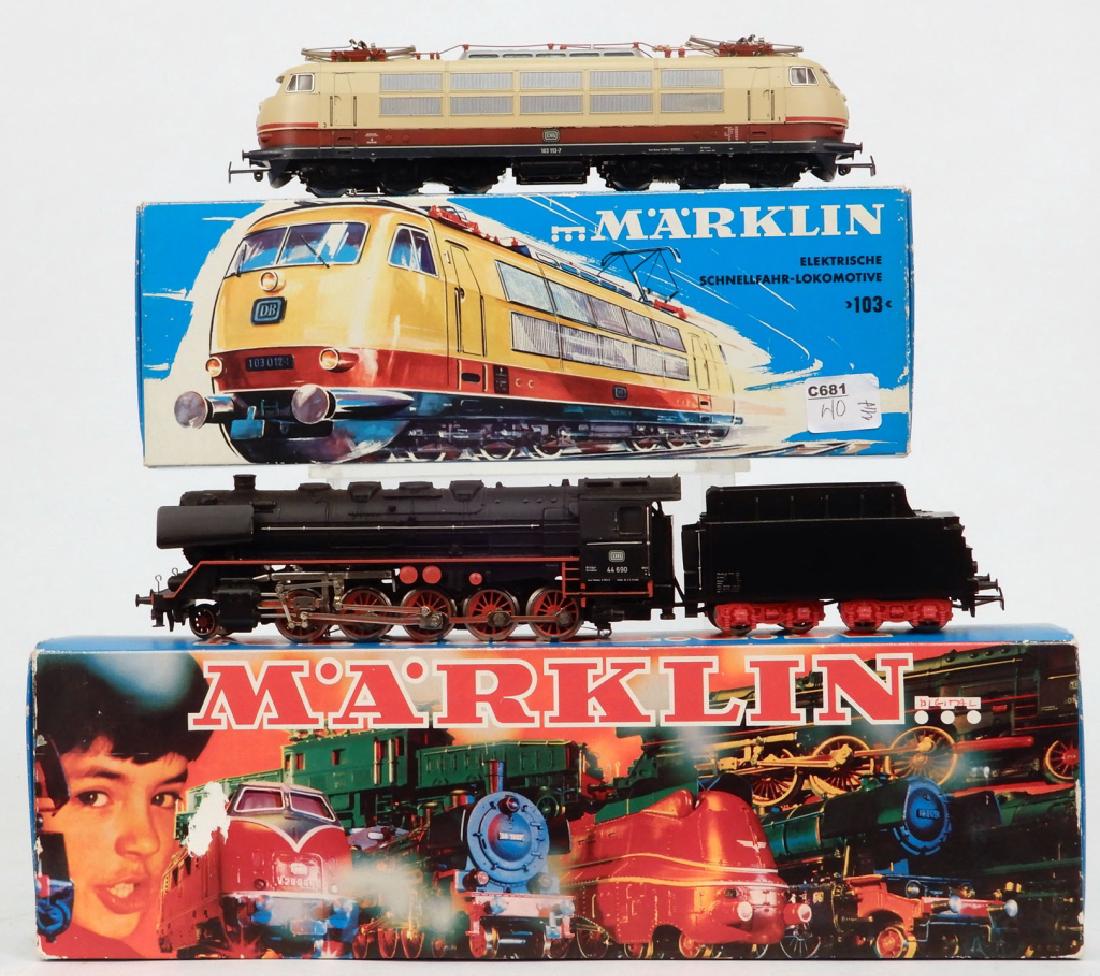 Marklin 3054 locomotive and 3047 locomotive and tender: Marklin 3054 locomotive and 3047 locomotive and tender, HO scale