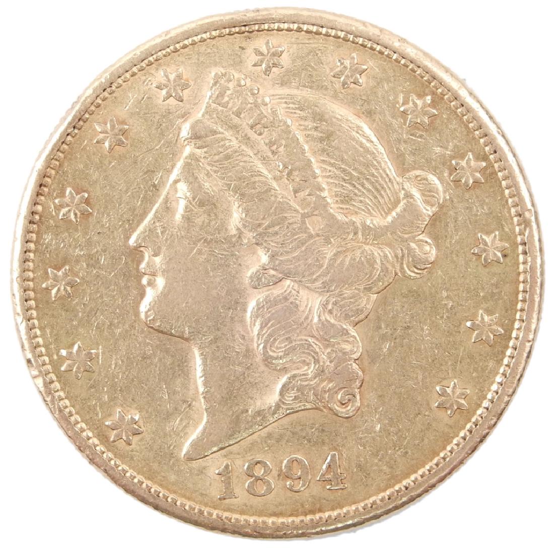 1894-S US $20.00 Liberty Head gold piece (1 of 2)
