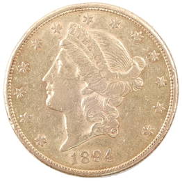 1894-S US $20.00 Liberty Head gold piece