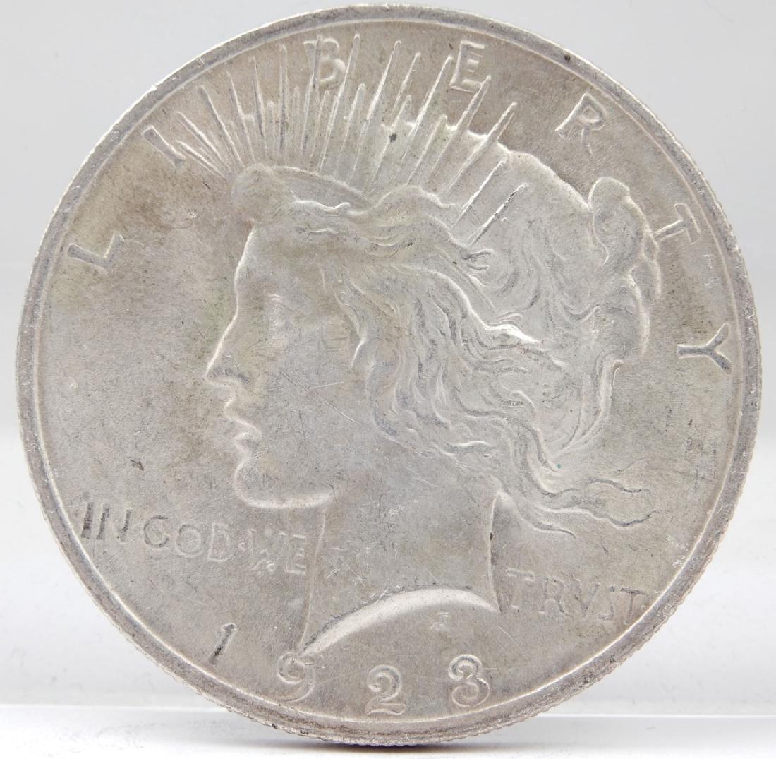 1923 Peace silver dollar: 1923 Peace silver dollar