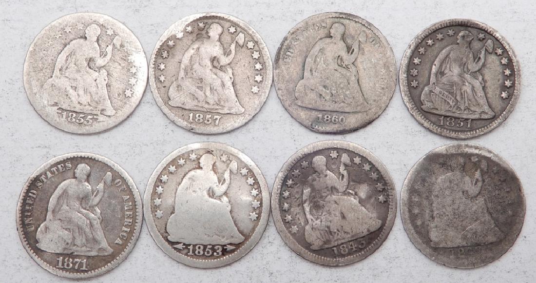 Eight half dimes (1 of 1)