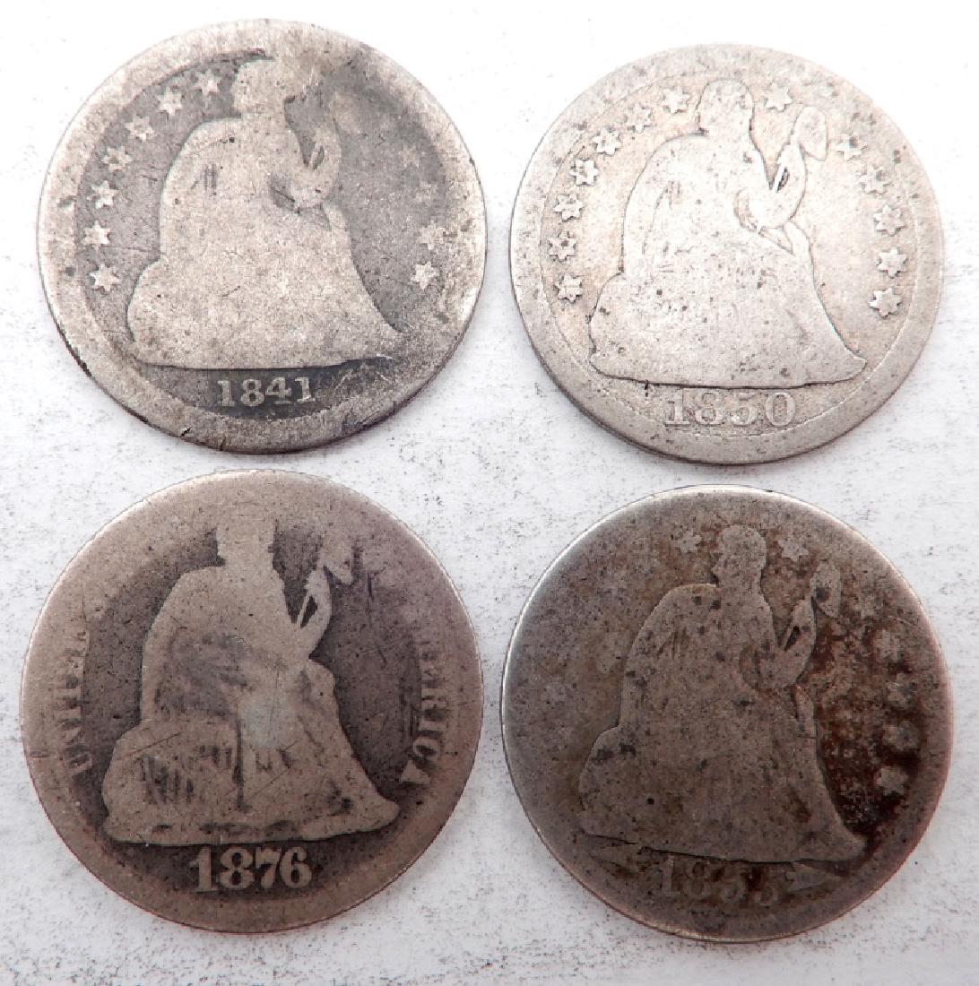 Four Seated Liberty dimes (1 of 2)