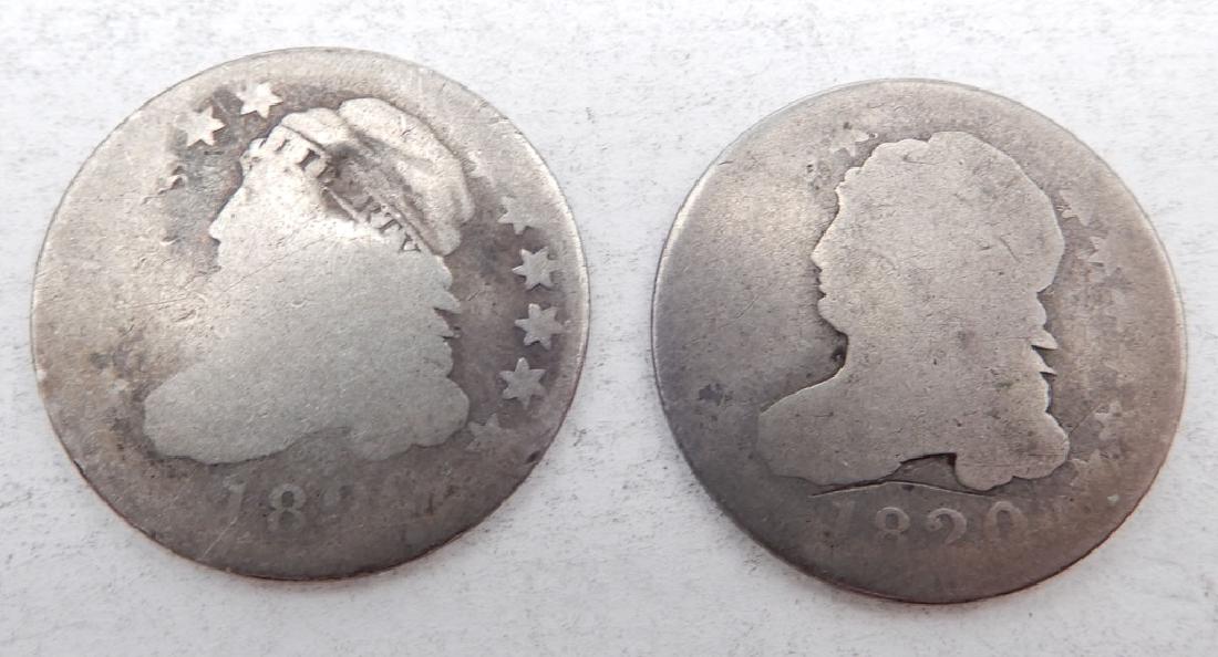 Two Capped Bust dimes (1 of 2)
