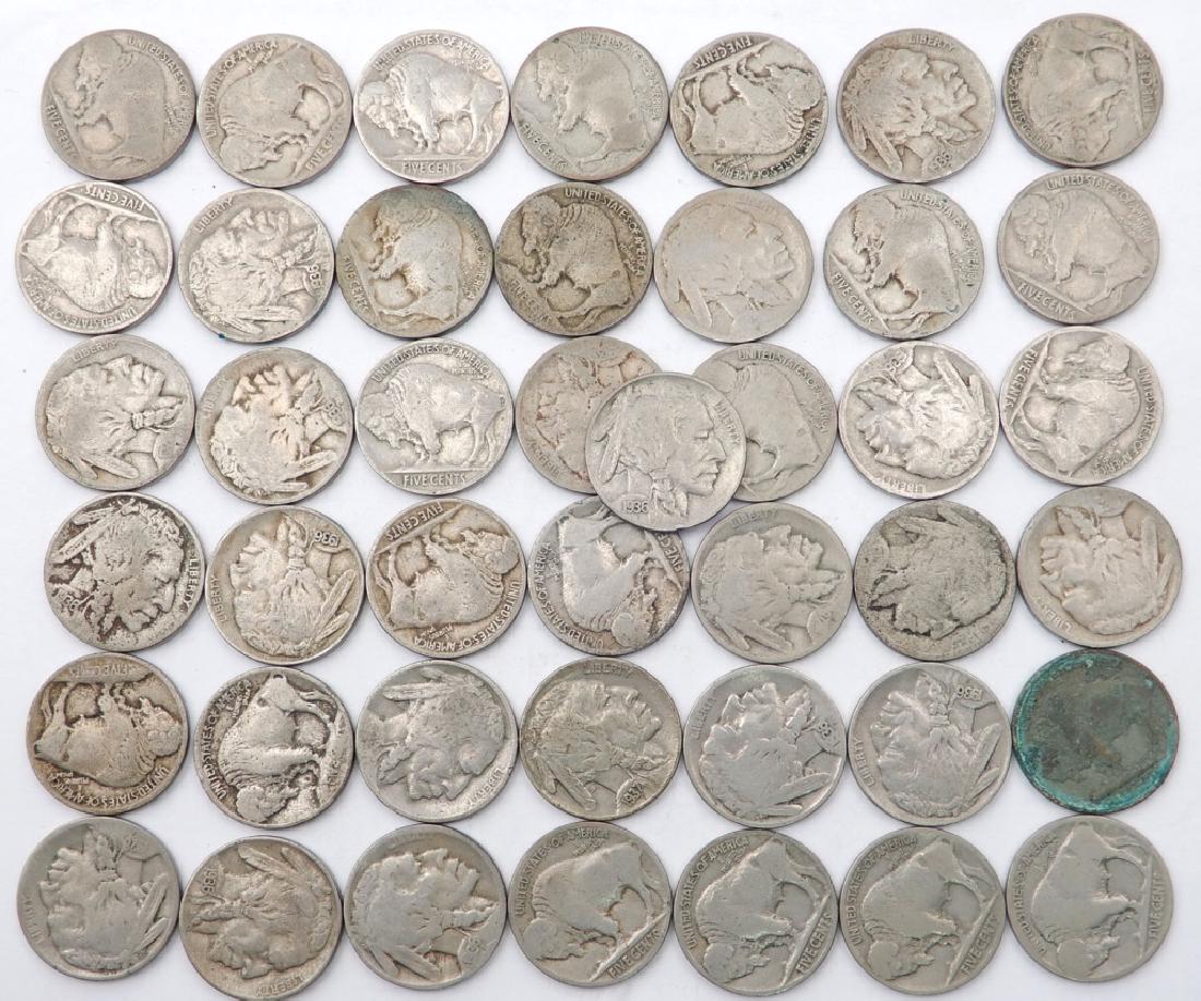 Forty-three Buffalo nickels (1 of 3)