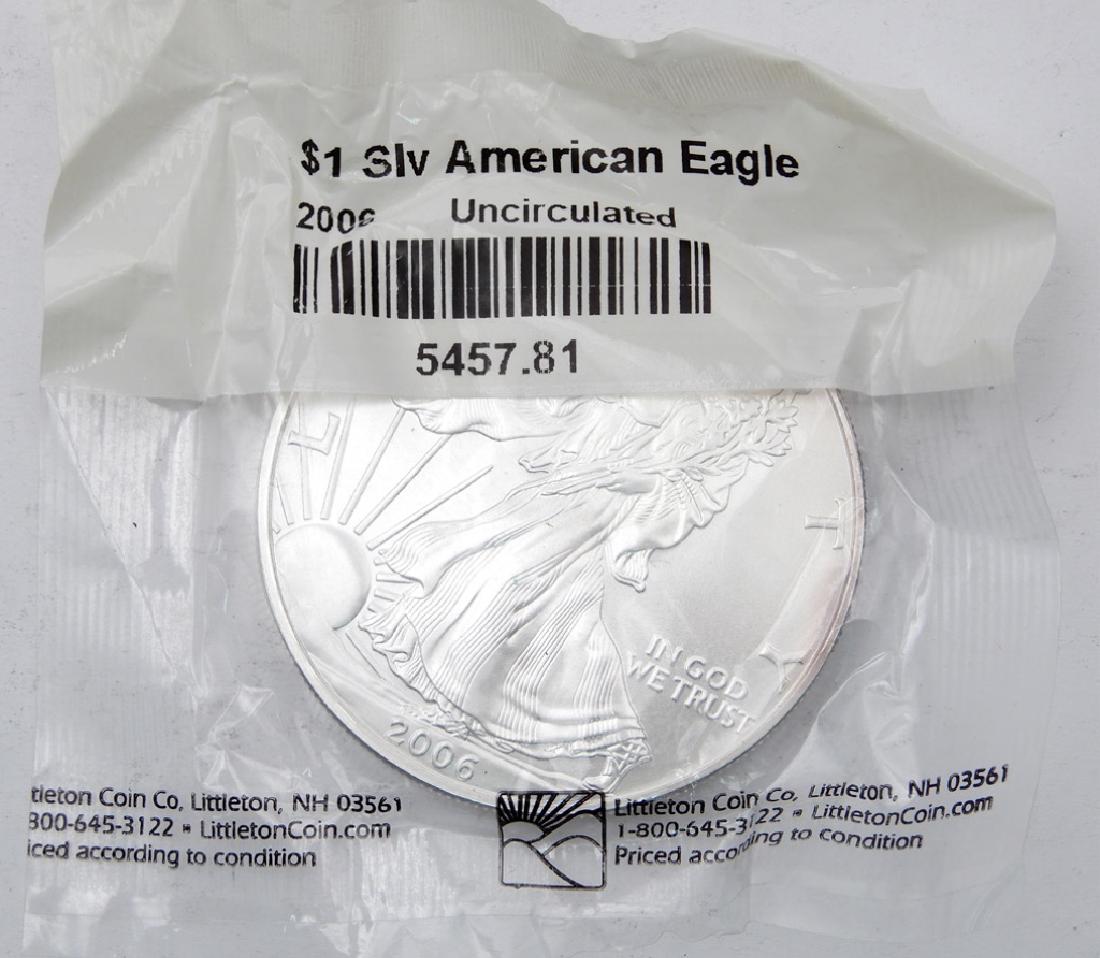 2006 Unc $1.00 Silver American Eagle (1 of 1)