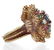 18k gold ruby, emerald, sapphire and diamond cocktail - 2