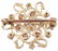 Victorian 10k gold and diamond starburst pin - 2