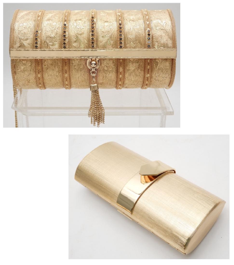 Two vintage gold tone evening bags (1 of 5)