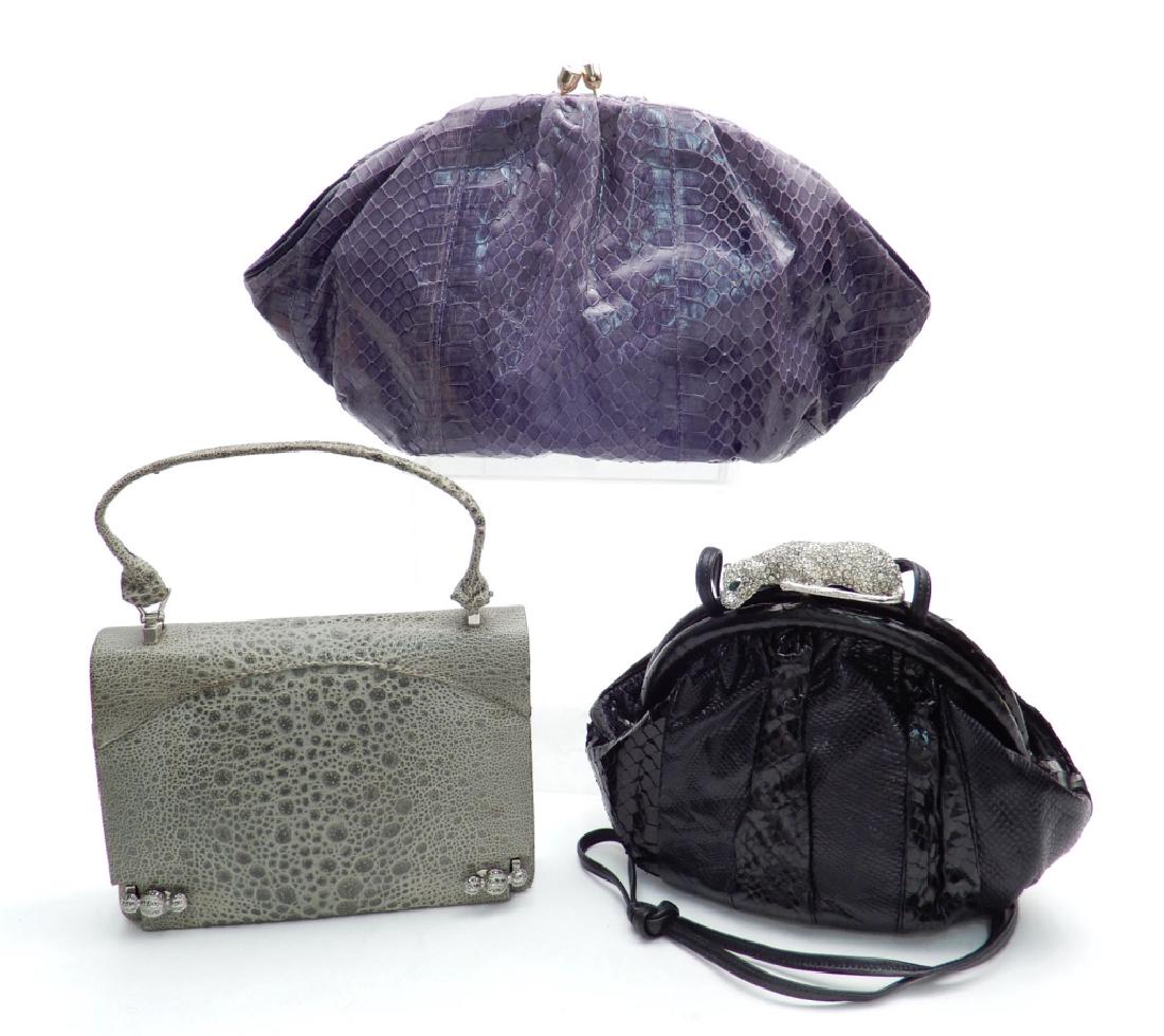 Grouping of vintage reptile purses (1 of 4)