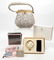 Grouping of vanity items and lizard purse
