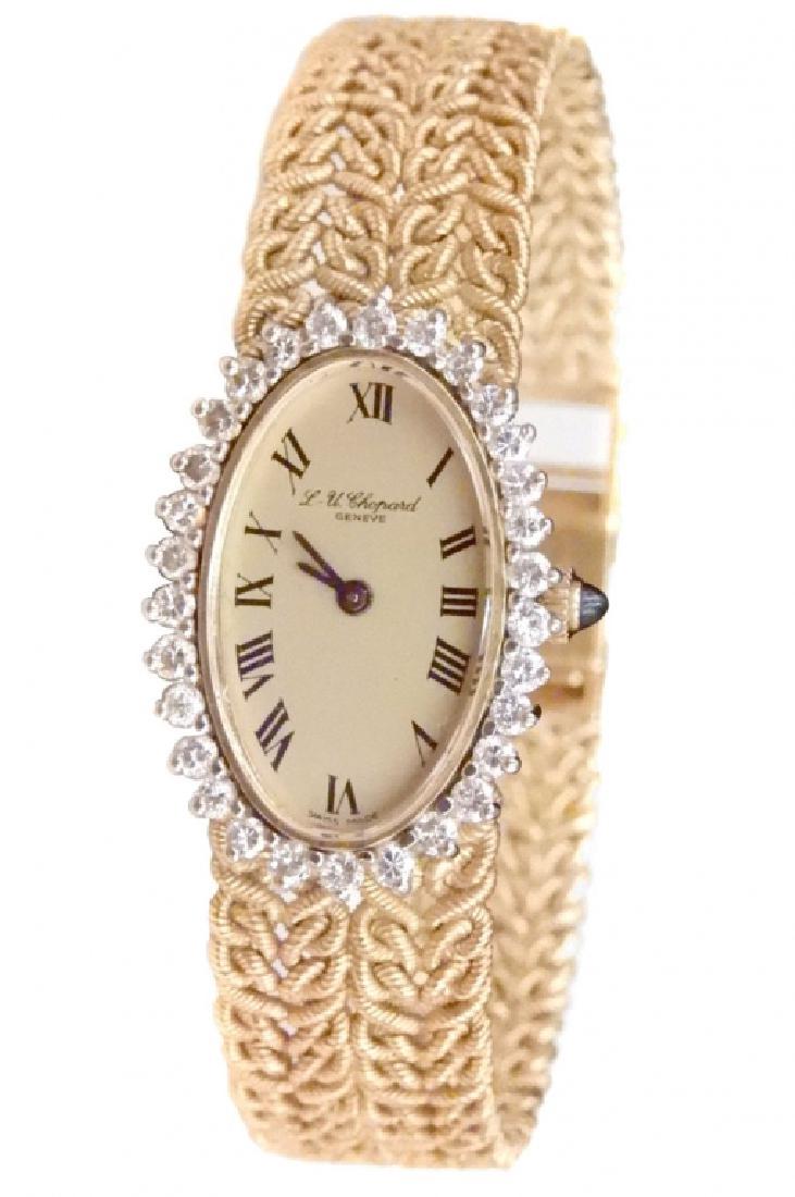 Lady's Chopard 18k gold and diamond wristwatch (1 of 2)
