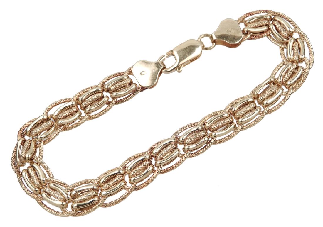 14k gold link bracelet (1 of 2)