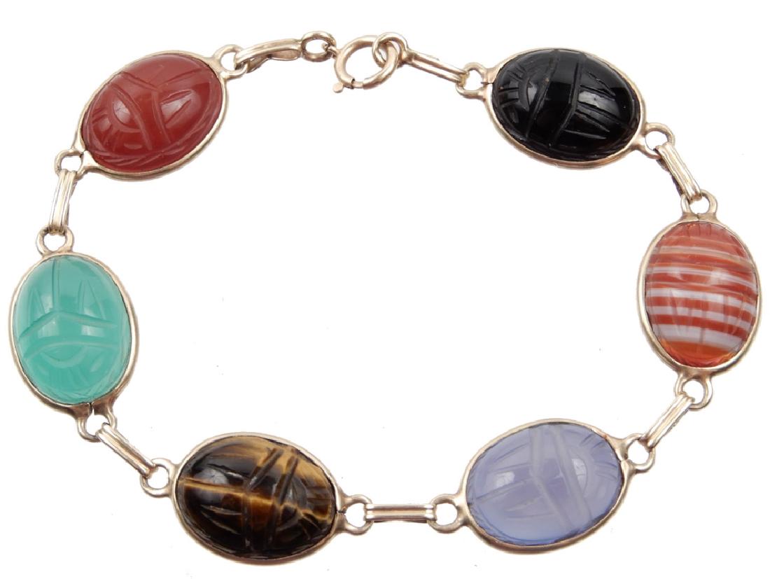 14k gold scarab bracelet (1 of 1)