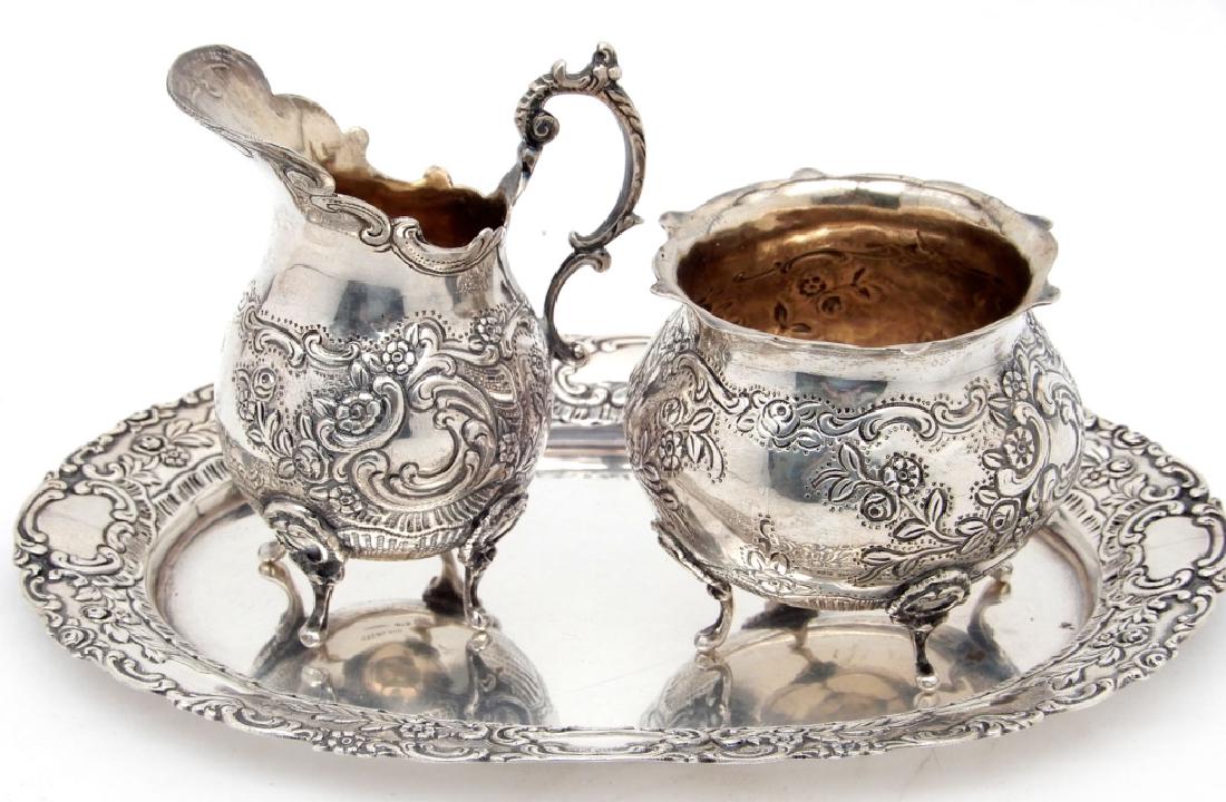 German sterling silver three piece set (1 of 4)