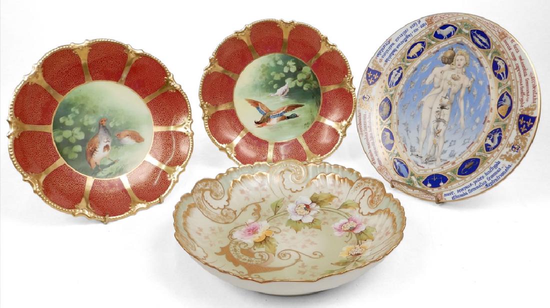 Four Limoges hand painted plates (1 of 11)