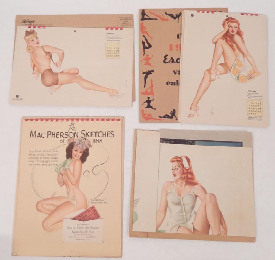 Varga pin-up calendars and pullout, and MacPherson (1 of 9)