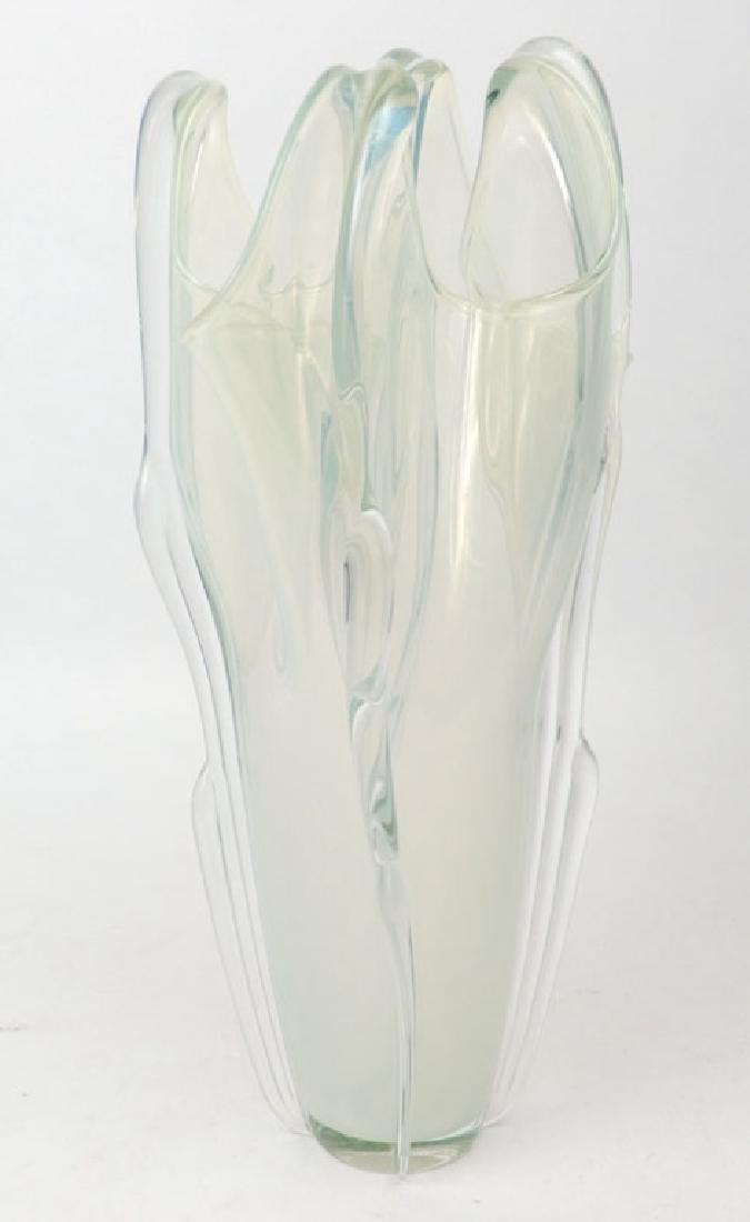 Thomas Buechner III blown art glass vase (1 of 4)