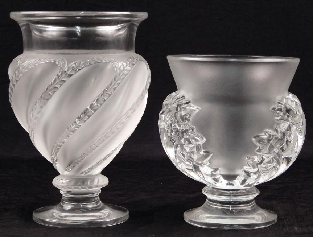 Two Lalique crystal small vases (1 of 4)