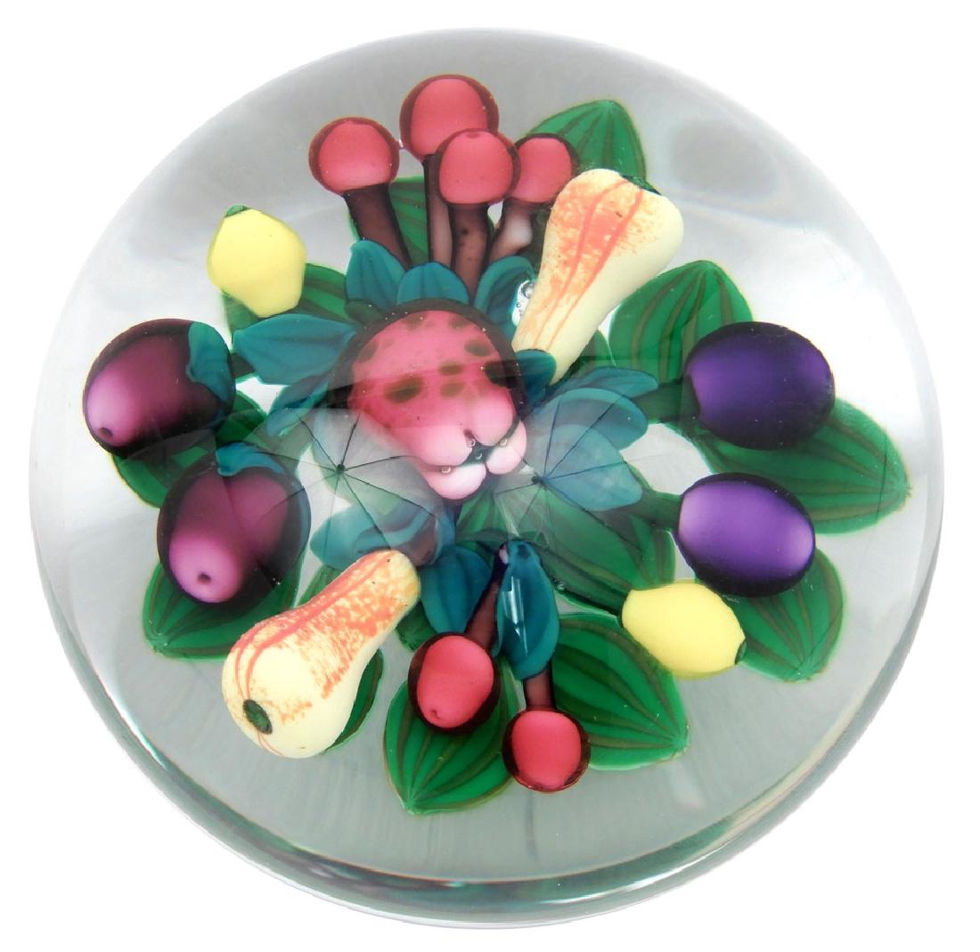 Ken Rosenfeld art glass paperweight (1 of 3)