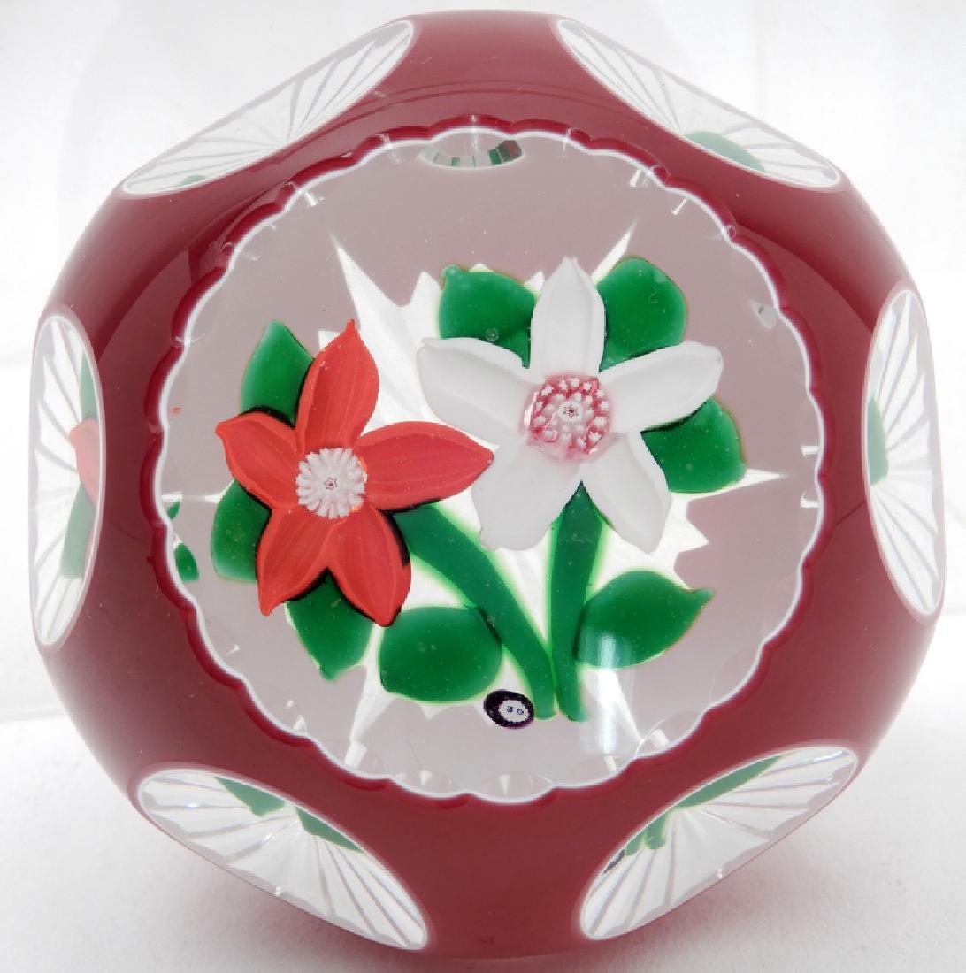 John Deacons art glass paperweight (1 of 3)