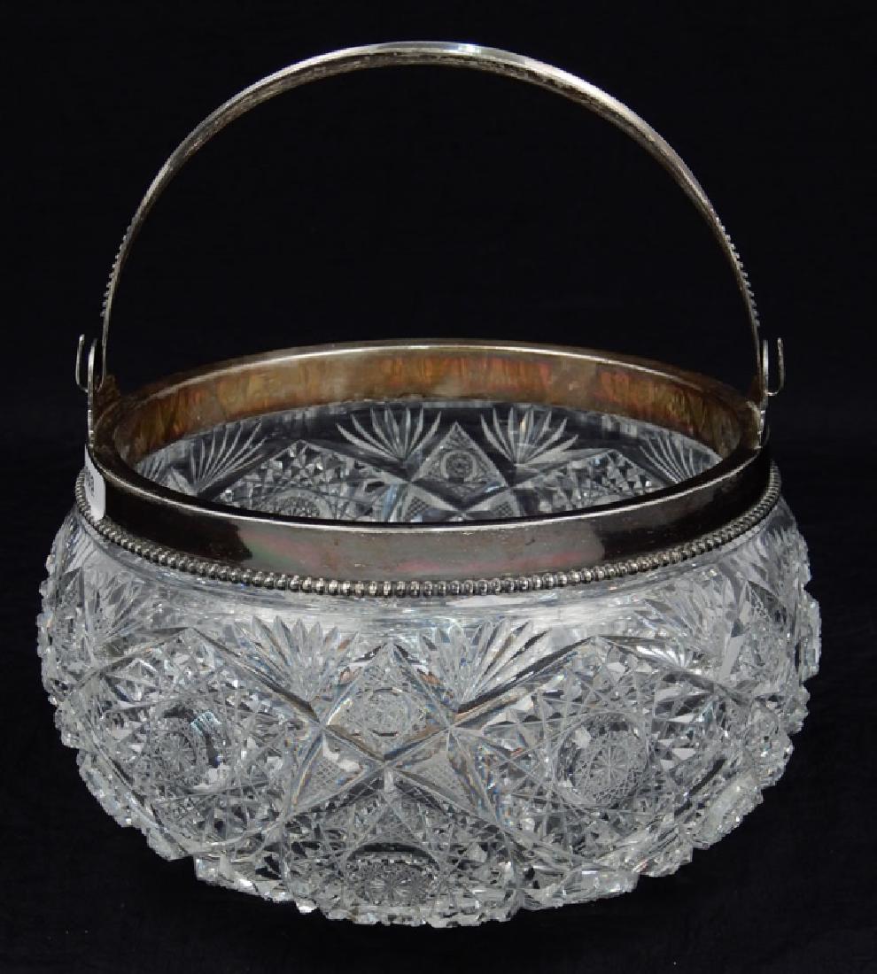 Hawkes American Brilliant cut glass ice bucket, (1 of 3)