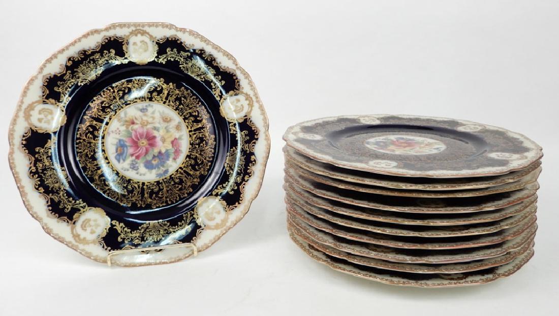 Eleven Black Knight Bavaria porcelain plates (1 of 5)