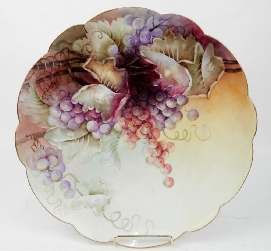 T&V Limoges hand painted charger (1 of 3)