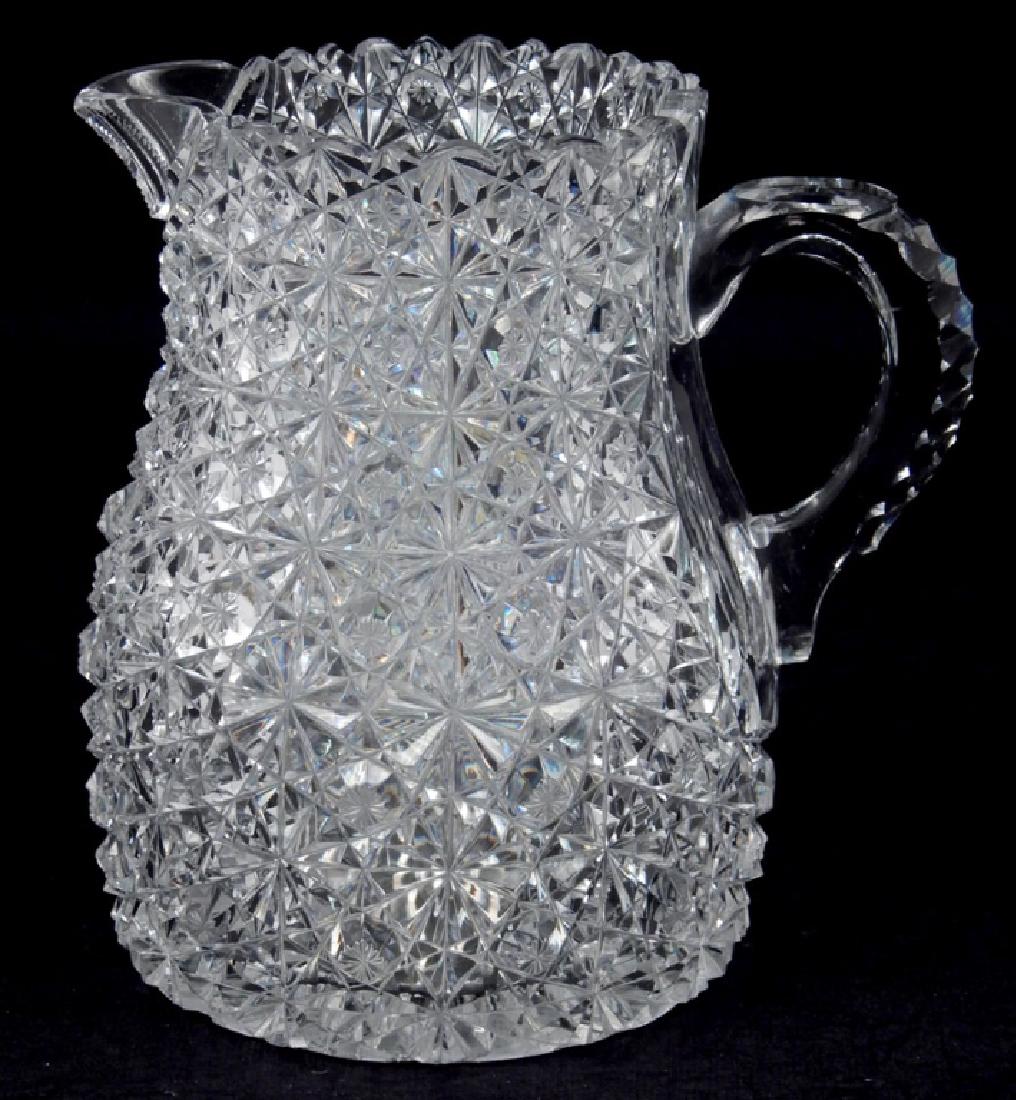 Mt. Washington American Brilliant cut glass jug (1 of 3)