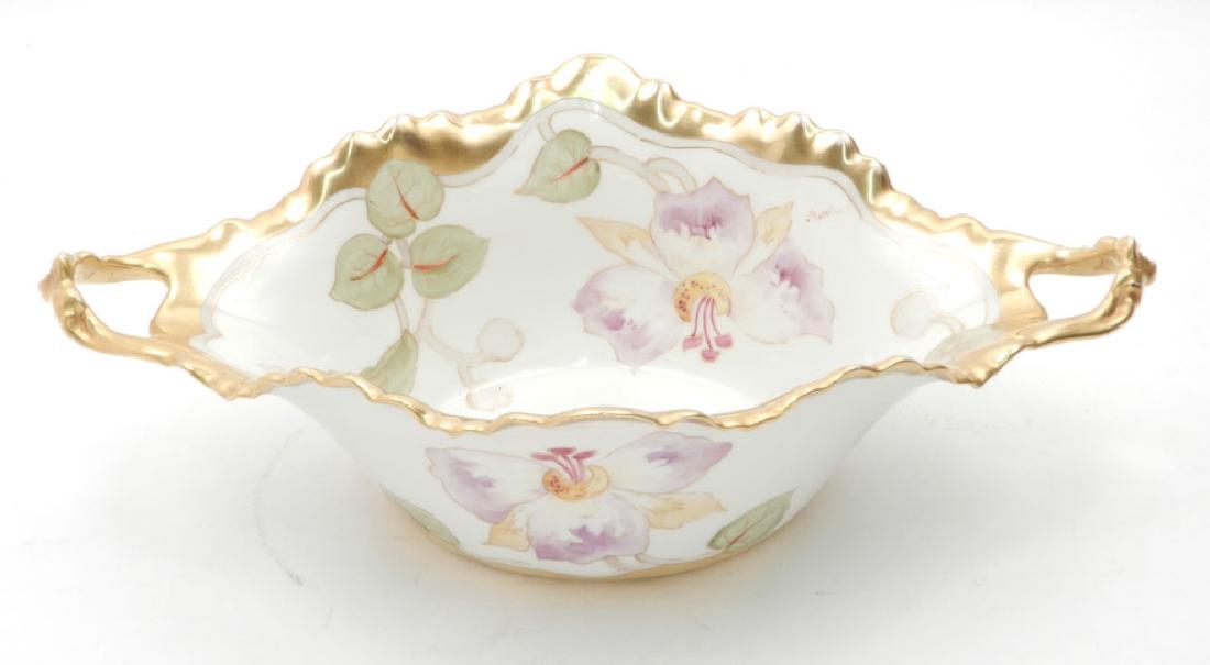 Elite Limoges hand painted porcelain center bowl (1 of 4)
