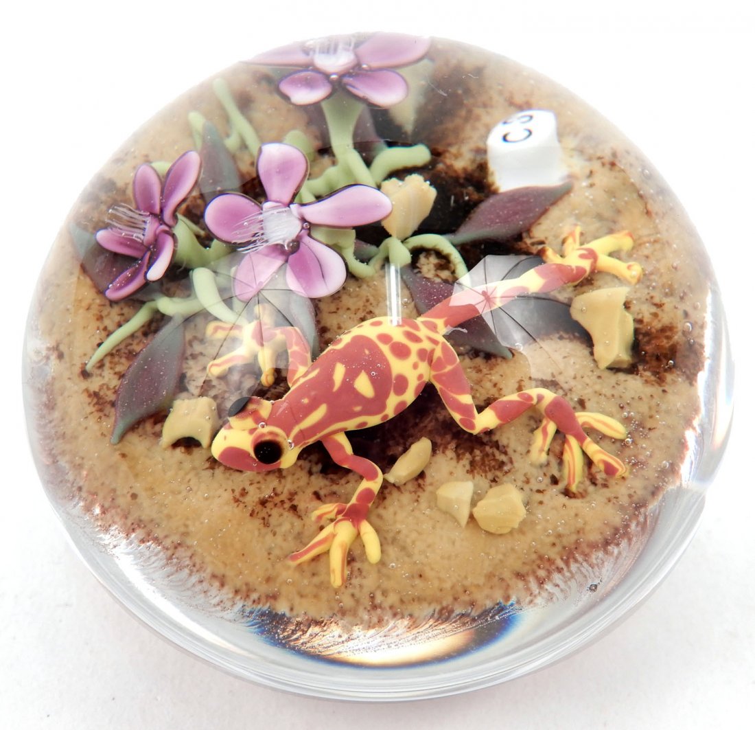 Clinton Smith art glass paperweight (1 of 3)