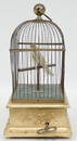 Automaton bird in cage