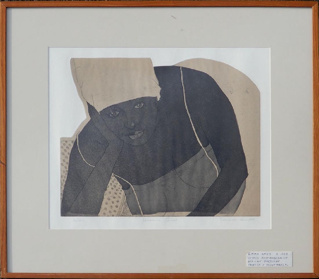 Emma Amos etching and aquatint on paper (1 of 6)