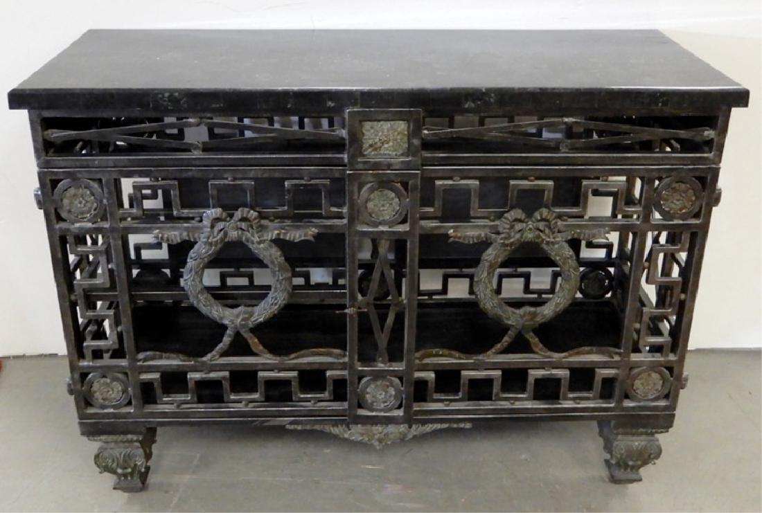Iron and bronze sideboard (1 of 7)
