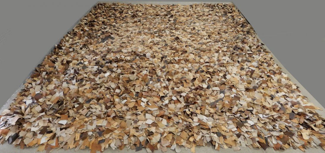 Leather shag carpet (1 of 3)