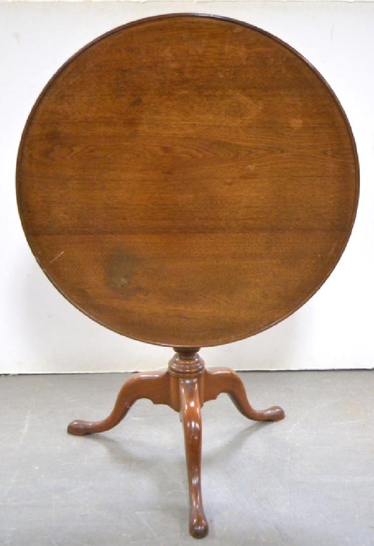 Walnut tilt top bird cage table (1 of 5)