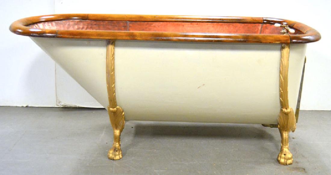 Hammered copper paw foot bathtub (1 of 8)